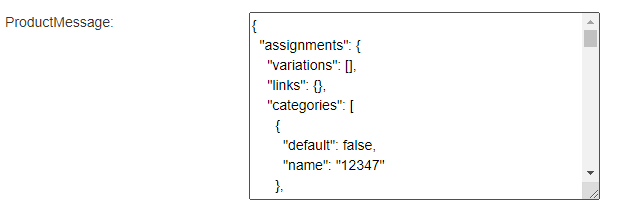 Full product message